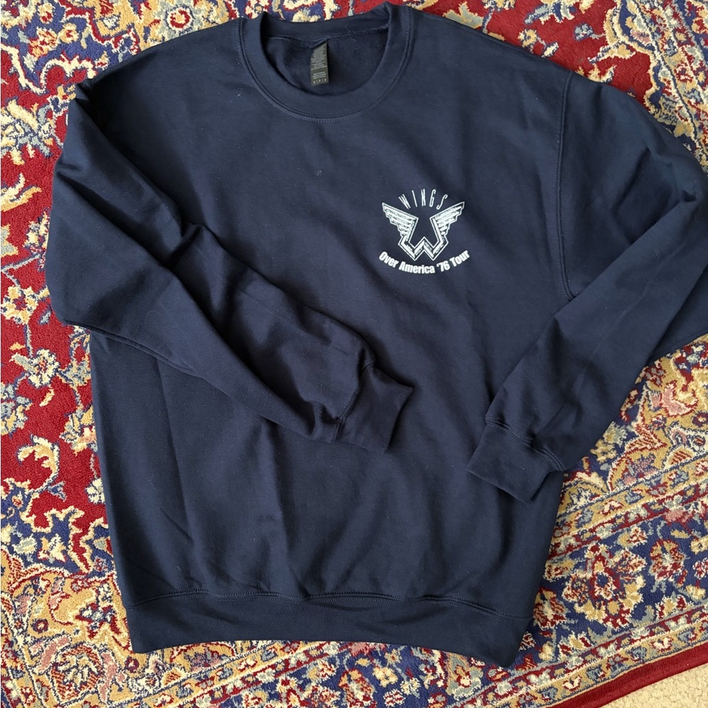 Paul McCartney and wings tour crewneck sweater
